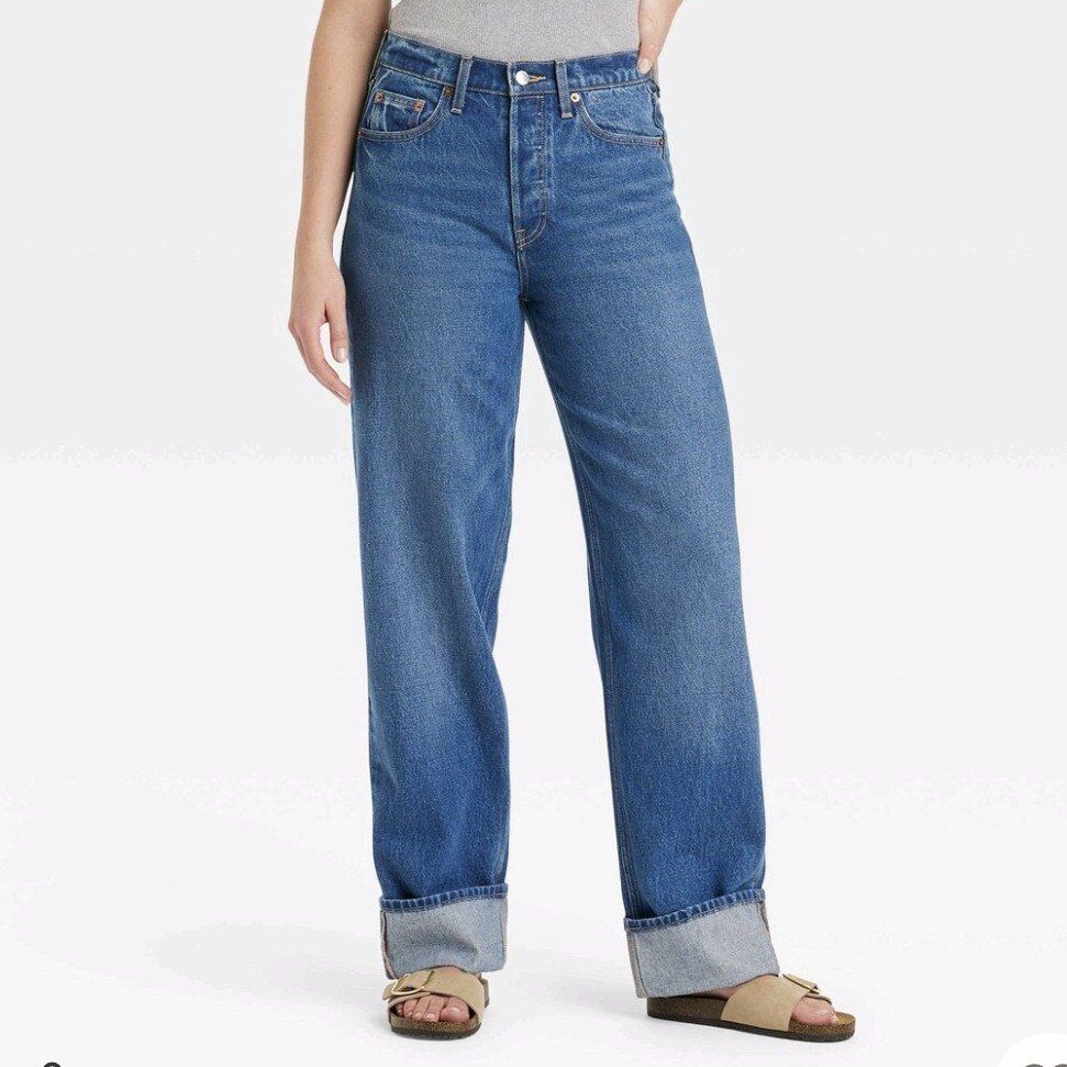 universal thread baggy jeans size 4 Long