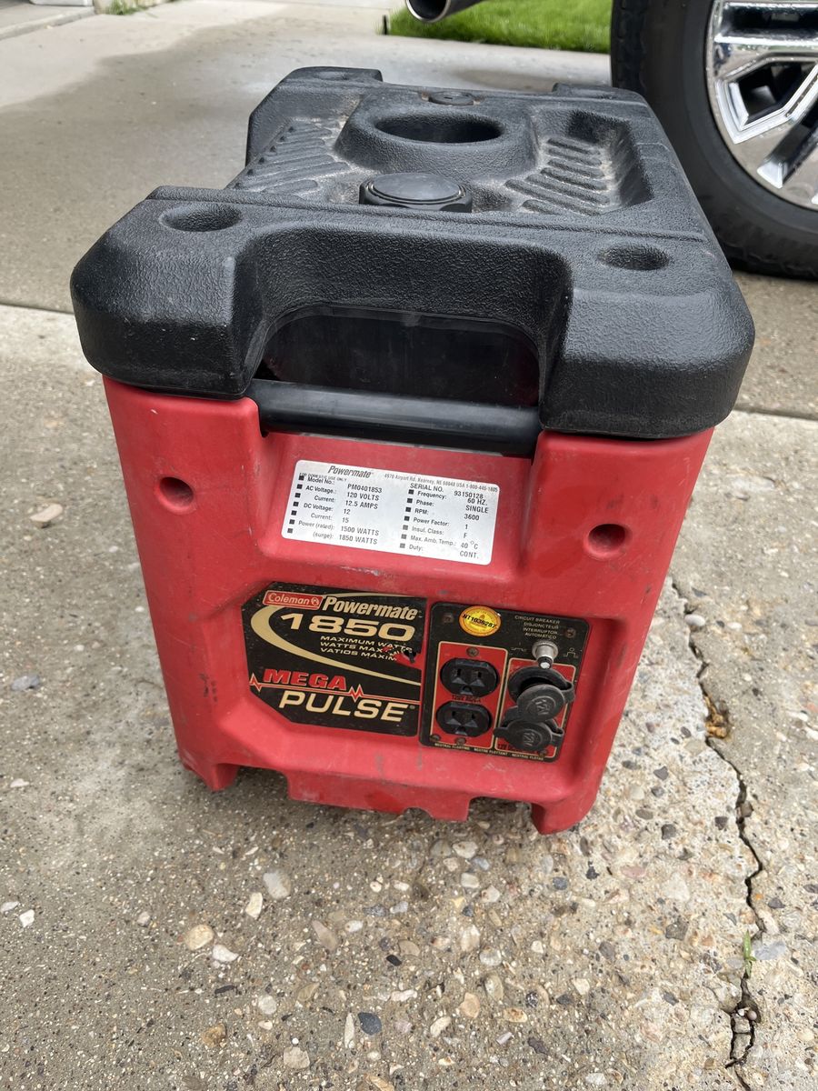 Coleman Powermate 1850 Mega Pulse Portable Electric Generator 1850W