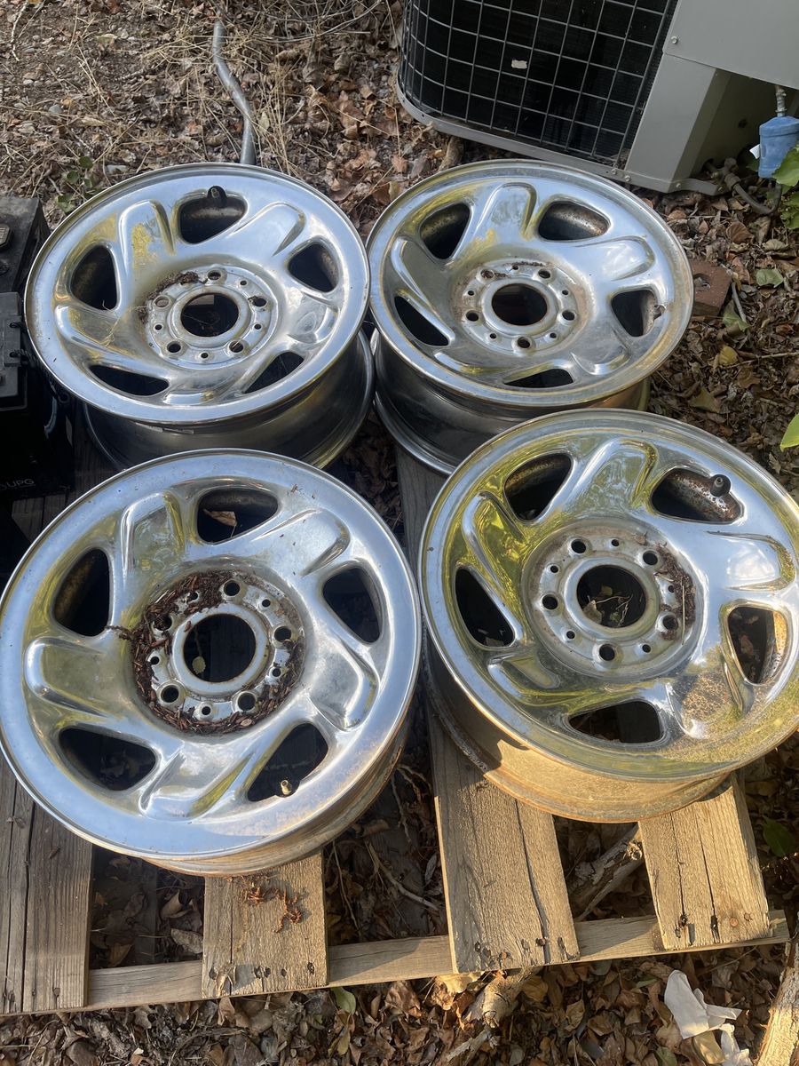 1994–2001 Dodge Ram 1500 Factory 16" Chrome Steel Rims (Set of 4)