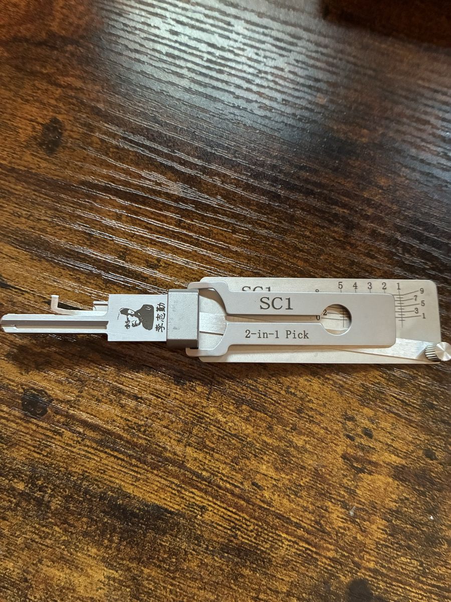 Original Lishi SC1 2-in-1 Pick Locksmith Tool SC1 Keyway