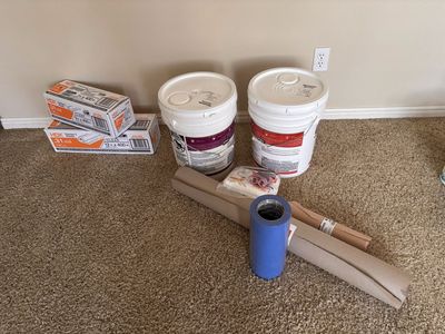 BEHR Premium Plus Interior Paint Shoji White 5-Gallon Buckets & Supplies