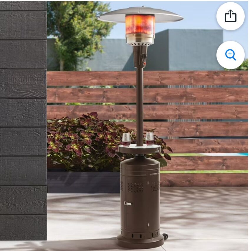New 50,000 BTU Patio Heater with LED Table