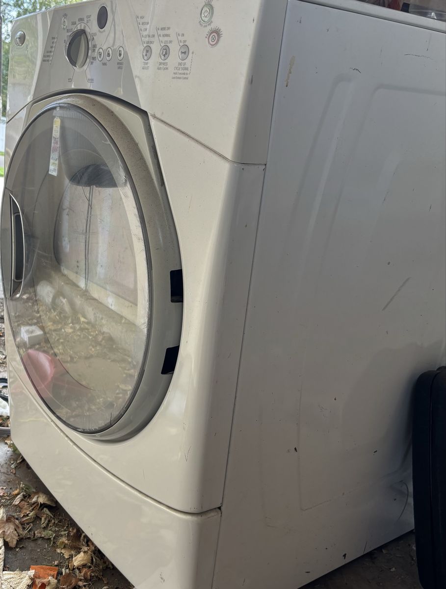 FREE GE Front Load Electric Dryer White Used