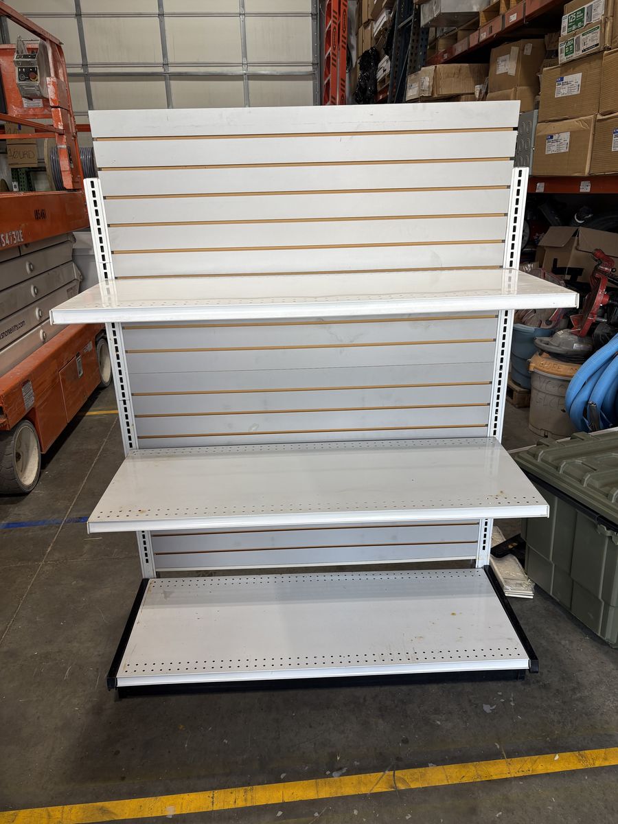 9 Sections(Front and back) of Gondola Shelving