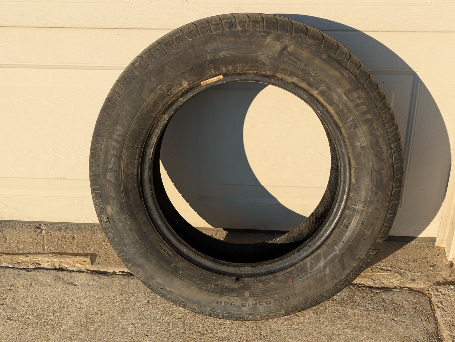 Caldera Confidence C3 All-Season Tire 205/65R15 94H Black Radial Tubeless Used