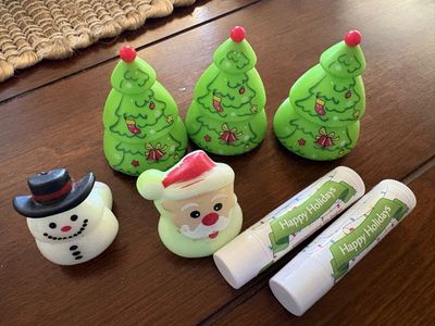 7 New Stocking Stuffers - light up rings, toys, lip balm