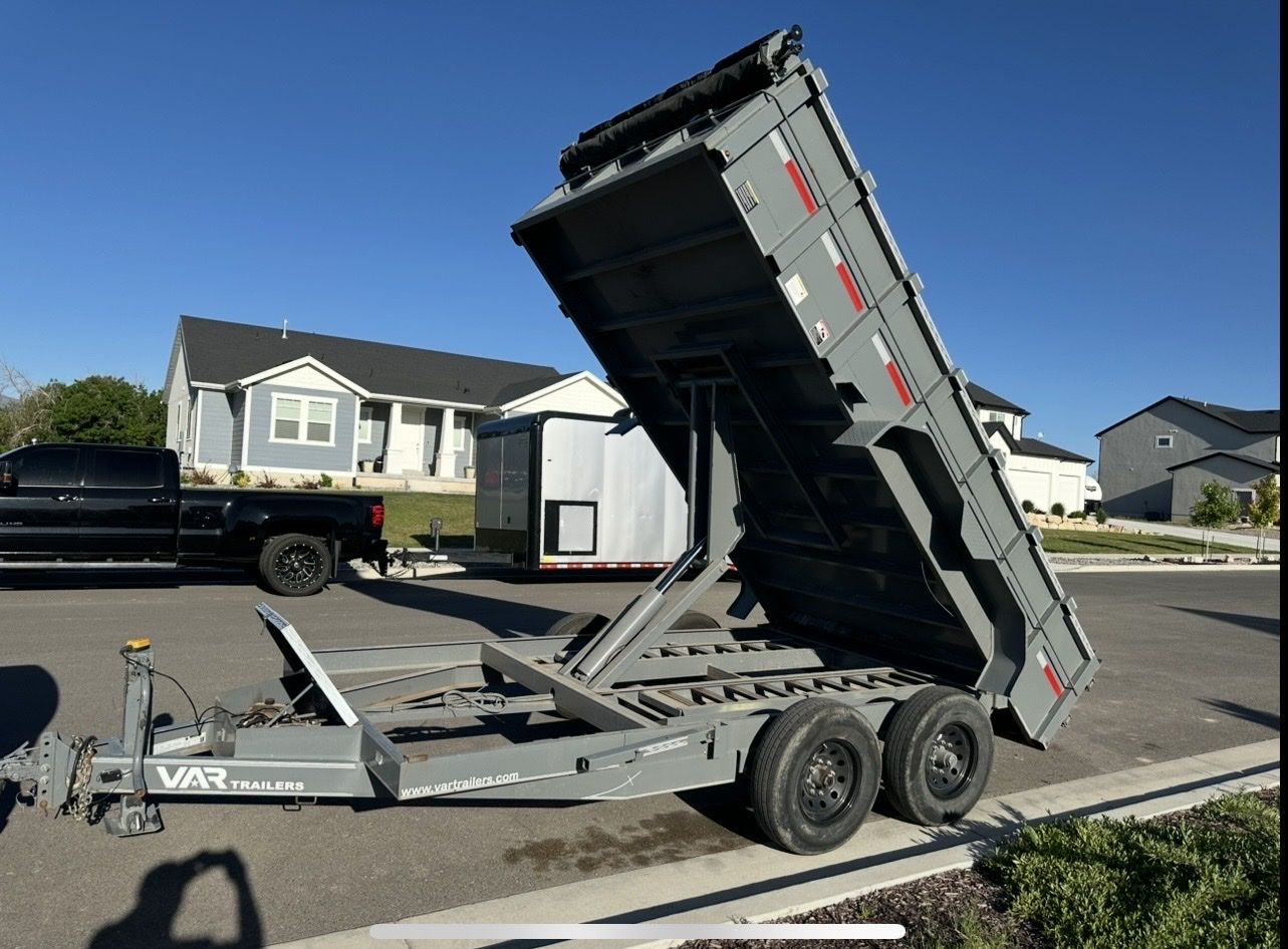 2024 VAR Trailers 14K Heavy Duty Dump Trailer - Like New!