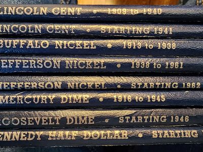 Eight Whitman U.S. Coin Folders