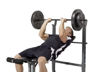Weight bench and weights