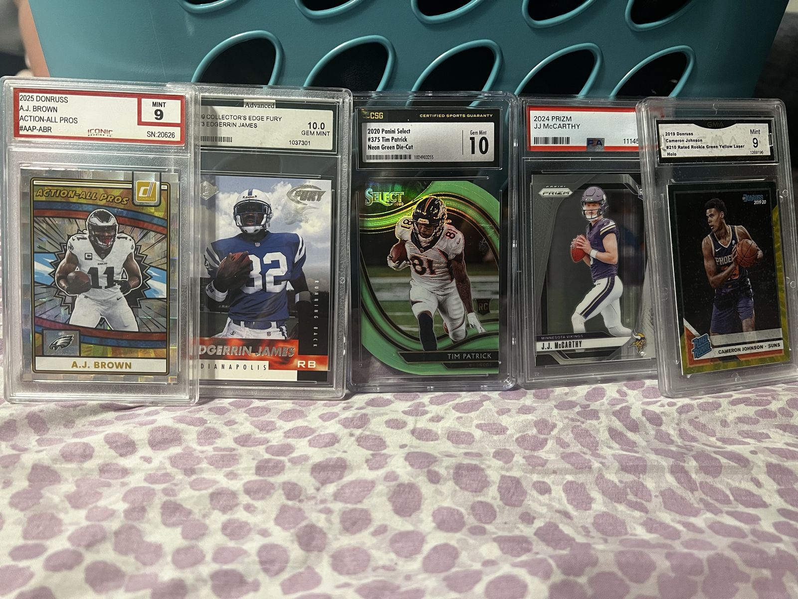 Assorted Graded Sports Cards Collection - Jordan, Bird, Sanders, Prizm & More
