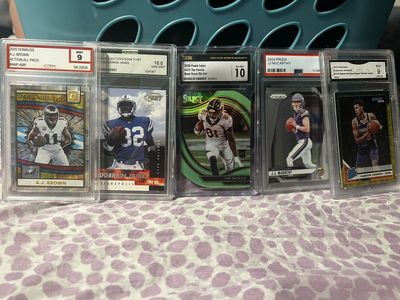 Assorted Graded Sports Cards Collection - Jordan, Bird, Sanders, Prizm & More