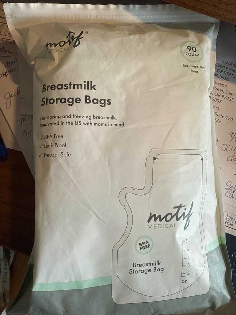 Motif Medical Breastmilk Storage Bags