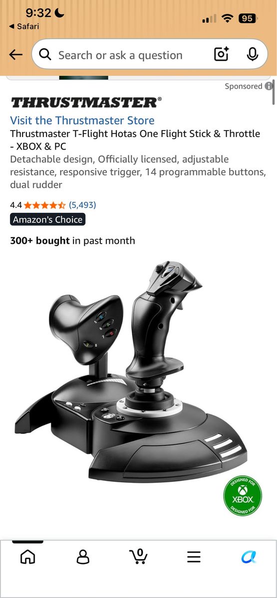 Thrustmaster T-flight Hoyas One Flight Stick & Throttle Xbox & PC