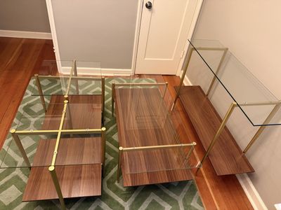 New Coffee Table, End Tables, and Console Table