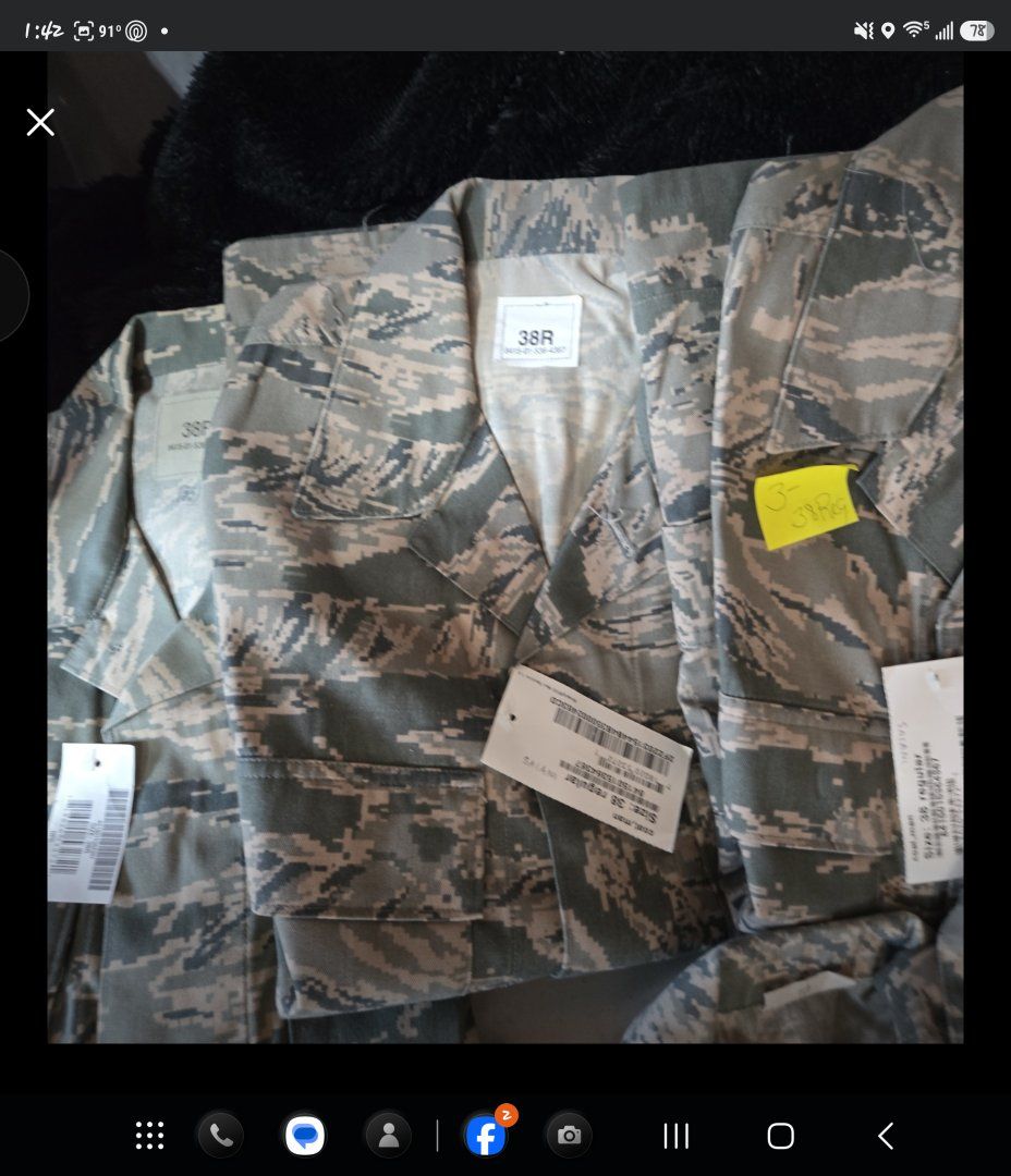 New Air Force ABU Uniform Jackets - Size 38R Tops