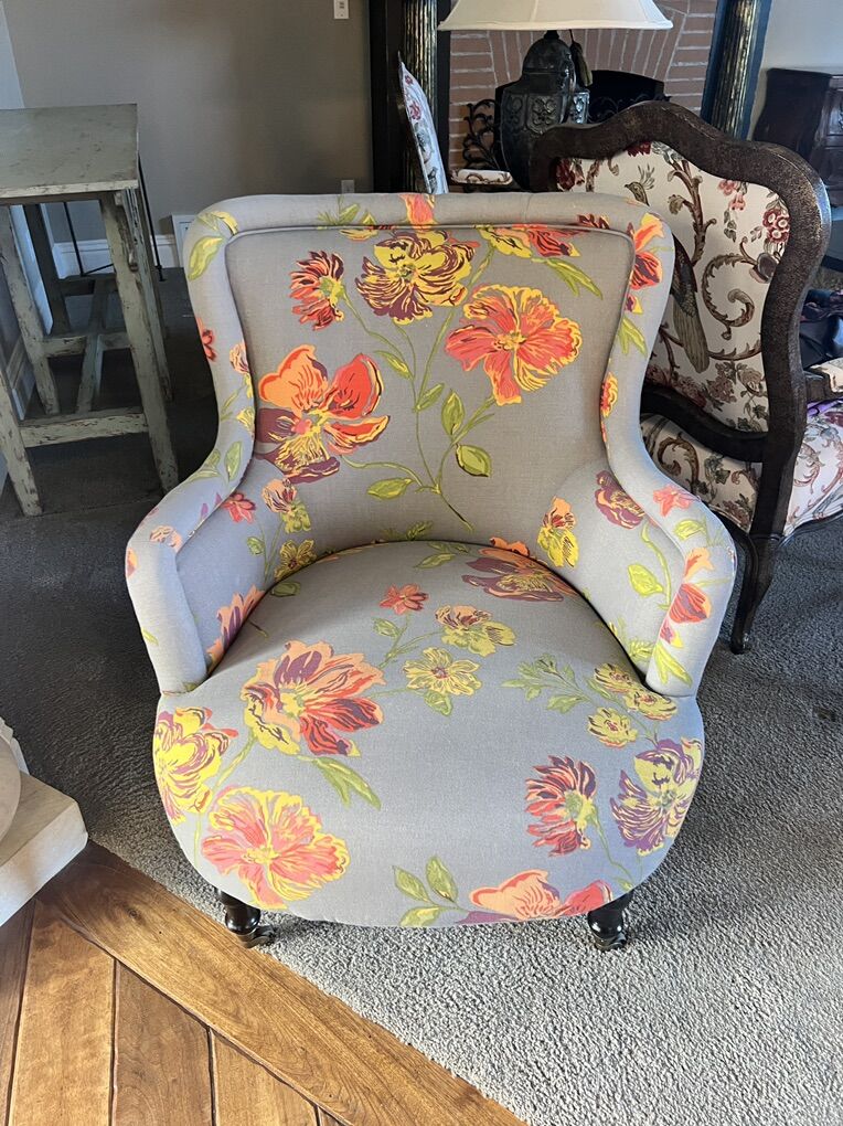 Floral Accent Chair