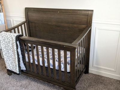 Decent crib damaged in move