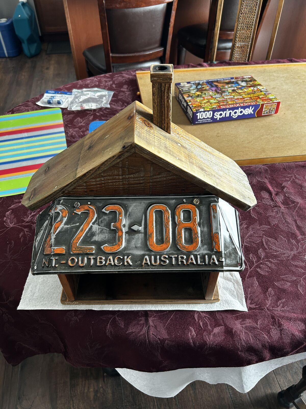 Birdhouse Hand made repurposed materials