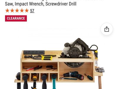 Power Tool Organizer, Wall Mount Drill Holder