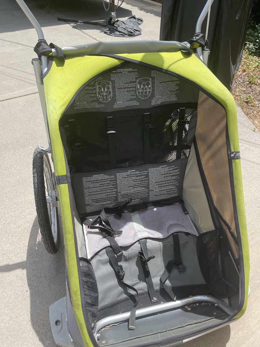 Chariot double bike stroller