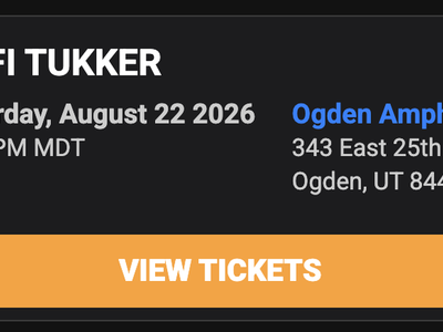 2 VIP SOFI TUKKER Tickets - Saturday, August 22, 2026 - Ogden Amphitheater