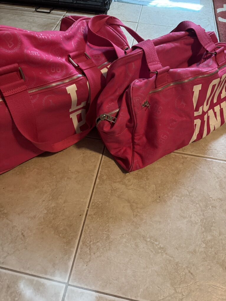 Love Pink Duffel Bag & Carry On piece
