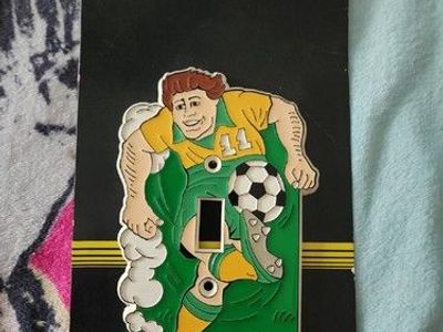 Looking for Vintage Fantastic Plastics Soccer Player Light Switch Cover