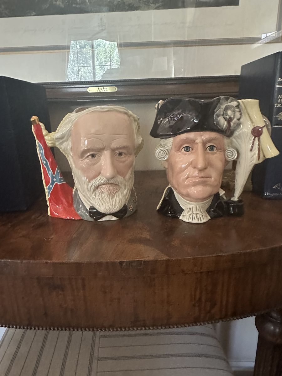 Royal Doulton America 250 Character Jugs- Washington, King George, Lee and Grant- $250 set