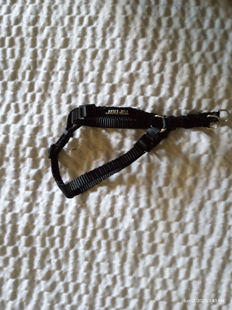Top Paw Black Adjustable Dog or cat Harness -small Size - Excellent Condition