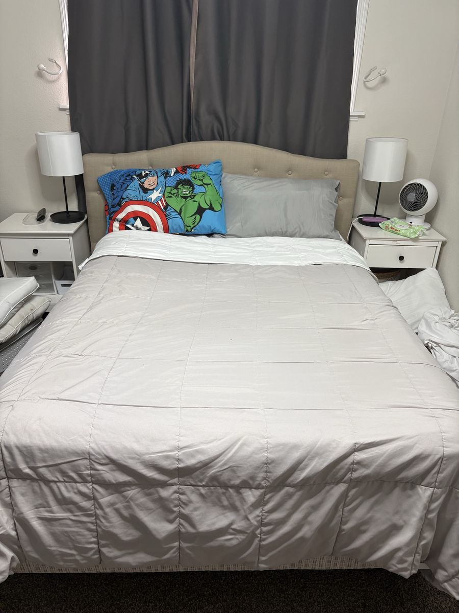 Full Size bed/bed frame/mattress & box spring included