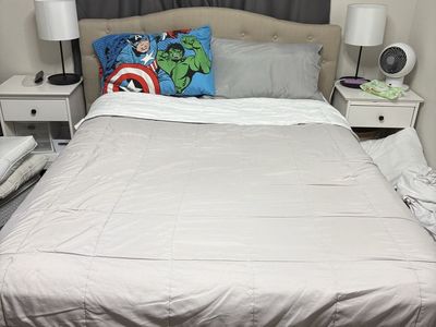 Full Size bed/bed frame/mattress & box spring included