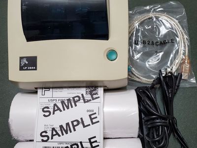 Price drop for weekend only. Zebra LP2844 Shipping label printer + 1000 labels