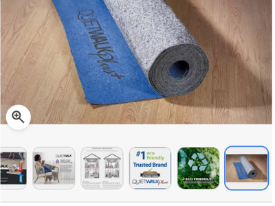 QuietWalk Plus Underlayment with Sound and Moisture Barrier for Hardwood & Floating Floors 360 sq ft