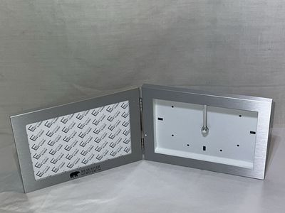 New Bi-Fold Photo Frame & Clock Set