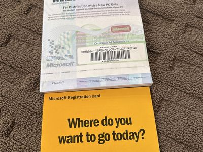 Microsoft Windows 98 Second Edition OS w/ Product Key & Registration Card