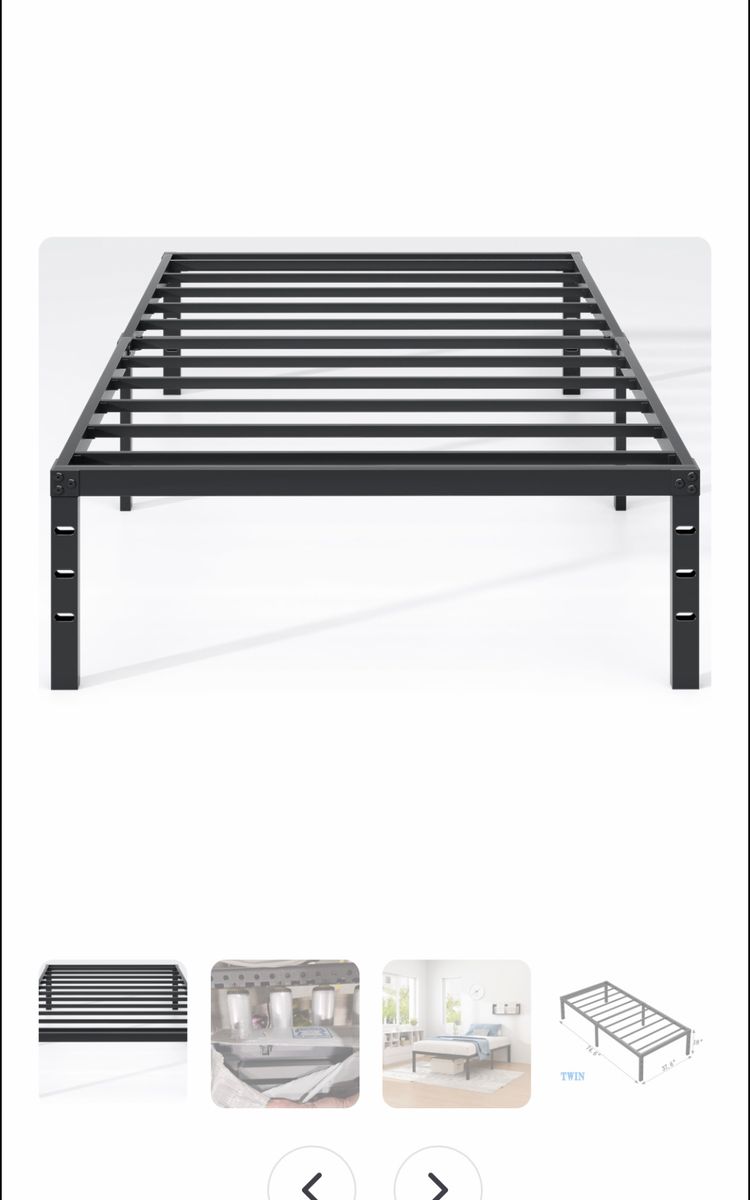 Twin size metal frame