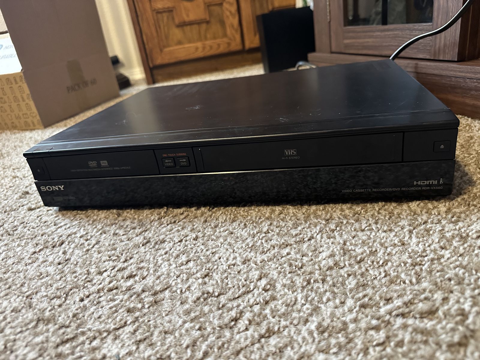 Sony VHS DVD Recorder Combo HDMI RDR VX560 Working/Tested