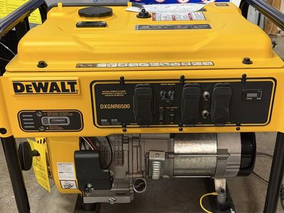 DEWALT DXGNR6500 6500W Portable Gas-Powered Generator with Electric Start