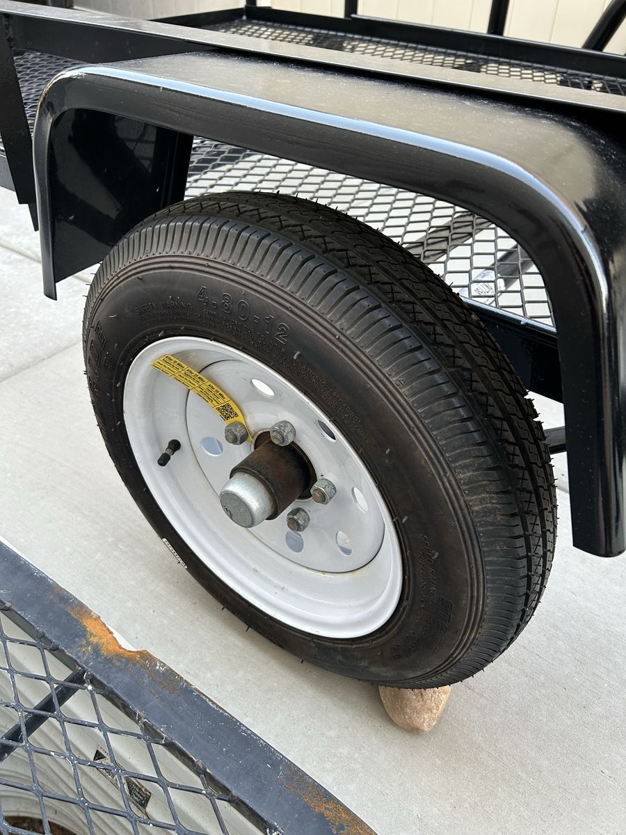 Utility Trailer Wheels Tires Like New