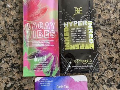 Dark Tanning Lotion and free tan from Oasis Tan