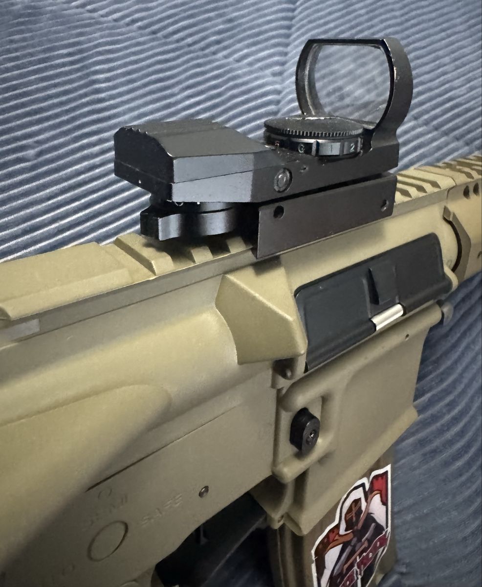 Lancer Tactical LT-32 6mm Caliber Airsoft Rifle Tan with Reflex Sight