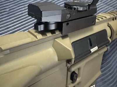 Lancer Tactical LT-32 6mm Caliber Airsoft Rifle Tan with Reflex Sight