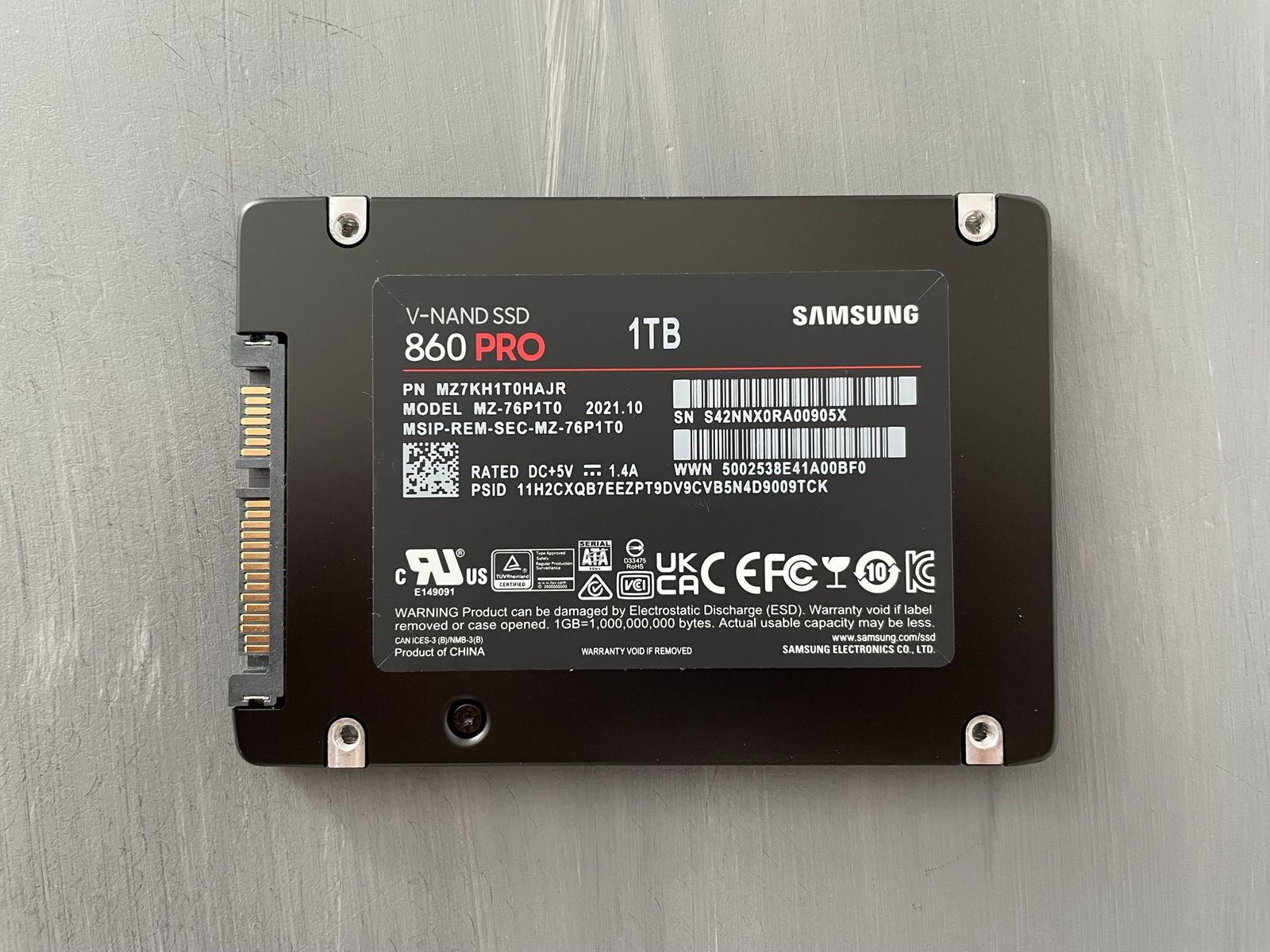 1TB Samsung 860 Pro SSD 98-99% Health Solid State Drive SATA 870 Evo equivalent