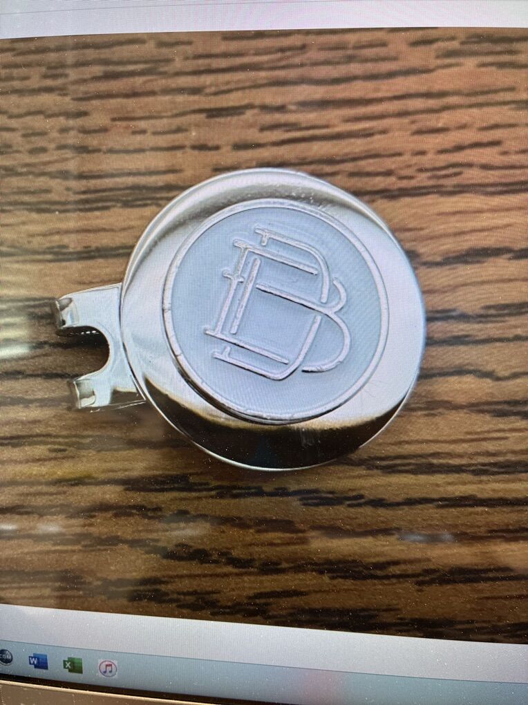 B Draddy Golf Ball Marker And Hat Clip