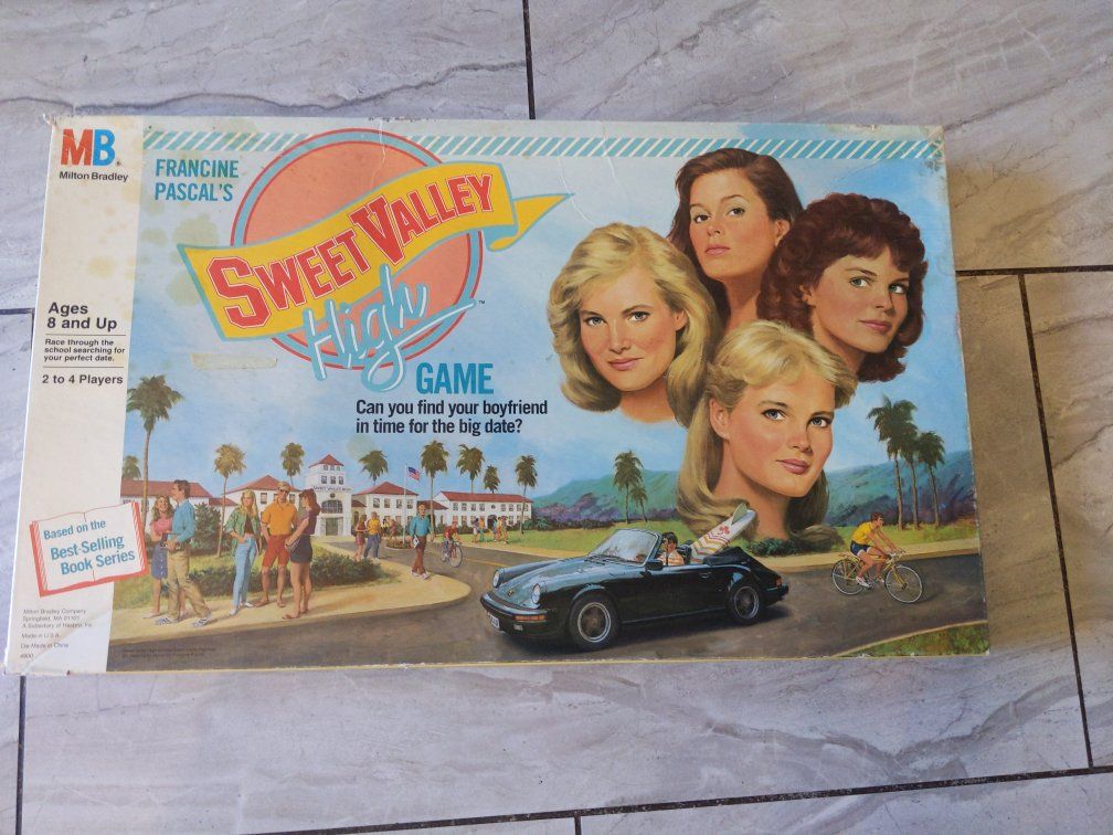 Vintage 1988 Milton Bradley Sweet Valley High Board Game - Francine Pascal's - Complete