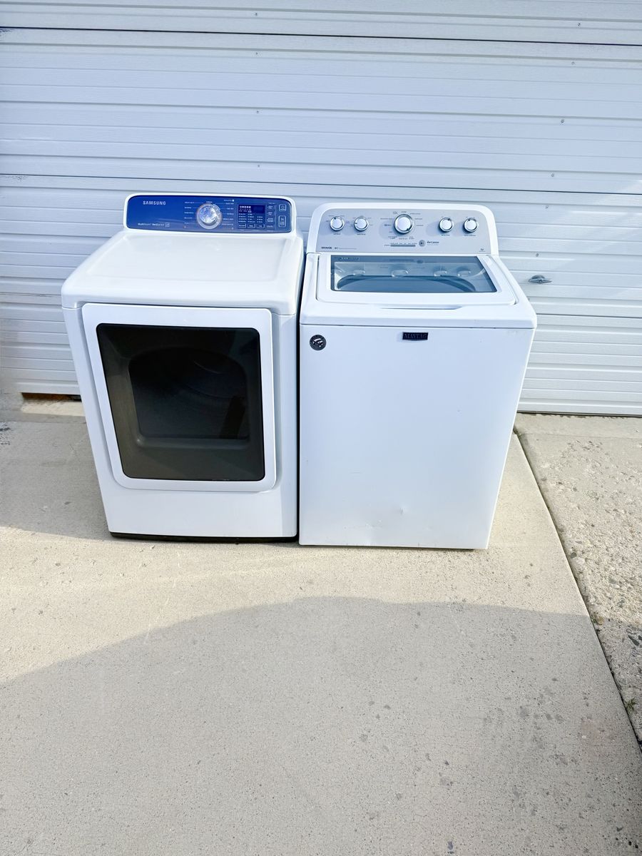 Washer and electric dryer