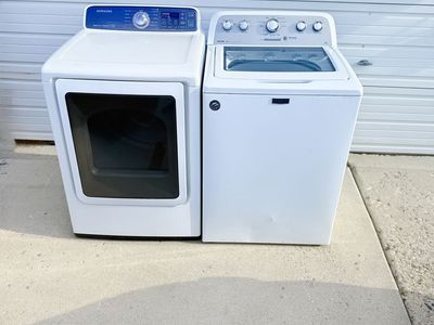 Washer and electric dryer