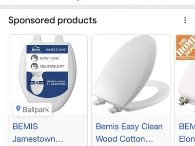 Bemis Jamestown Slow Close Toilet Seat, Adjustable Fit, Never Loosens Guaranteed