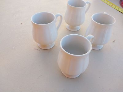 Federalist White by sears, made in Japan set of 4