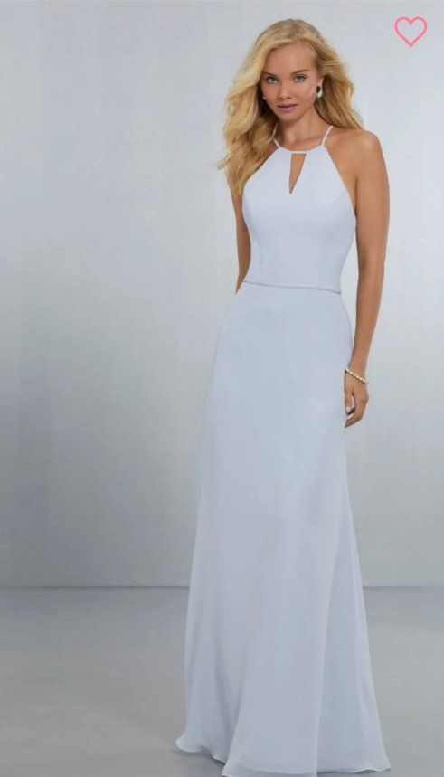 Madeline Gardner Blue-gray Formal Maxi Dress Size 8